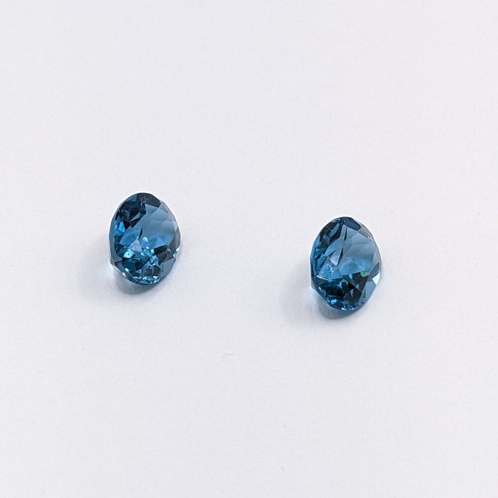 London Blue Topaz Loose Gemstone | 5x3mm - 12x10mm Oval Shape - Picture 7 of 12